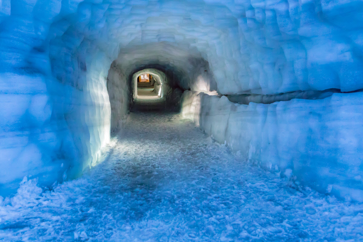 Book a tour and experience the amazing ice tunnel in Langjokull glacier