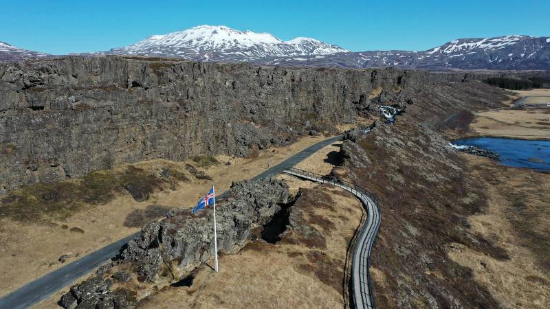 Thingvellir rift valley on the Golden Circle