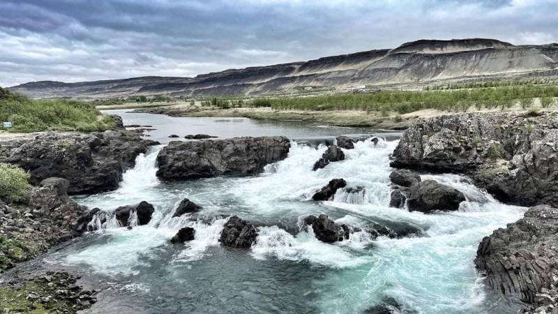 Glanni waterfall in West Iceland