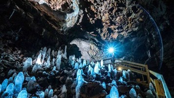 Silver Circle Lava Cave Tour tour in Iceland
