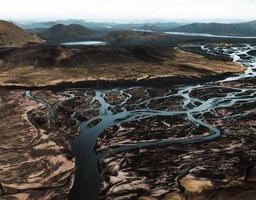Skeiðarársandur Black Sands & Riverbeds Flight tour in Iceland