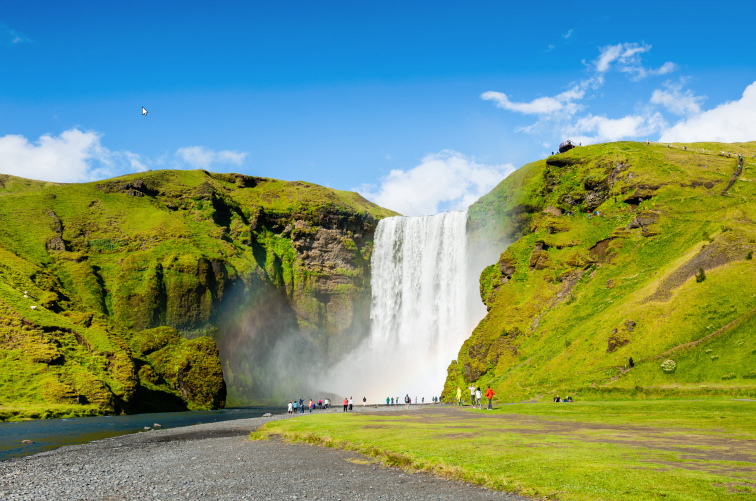 Skógafoss in summer