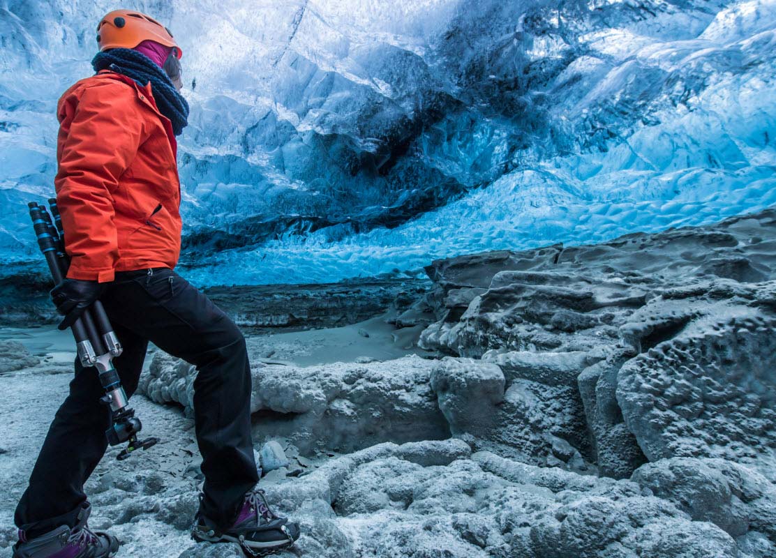 Ice cave in Skaftafell National Park