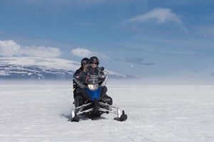 Golden Circle and Glacier Snowmobiling tour in Iceland