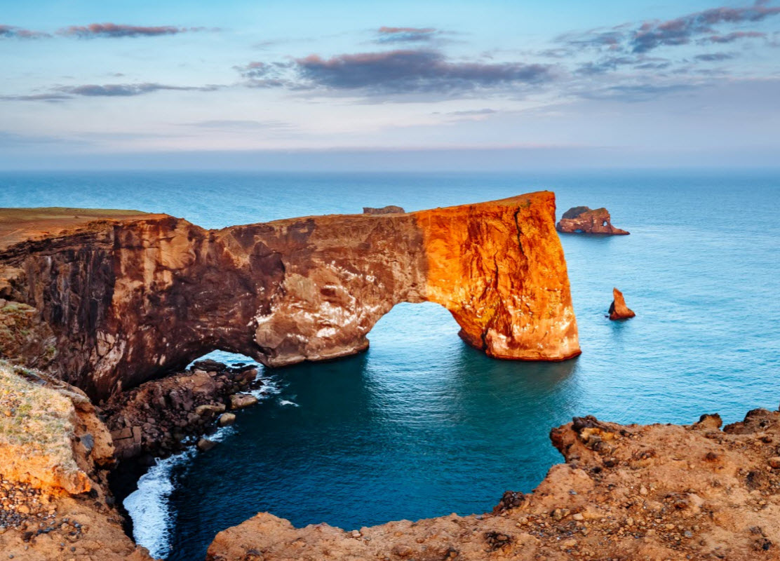 Dyrholaey is the southernmost part of Iceland and is close to the small village Vík