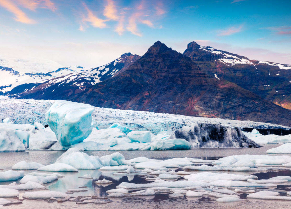 <span>Fjallsarlon Glaier Lagoon Iceland</span>