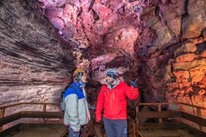 Lava Tunnel & Northern Lights from Reykjavík tour in Iceland