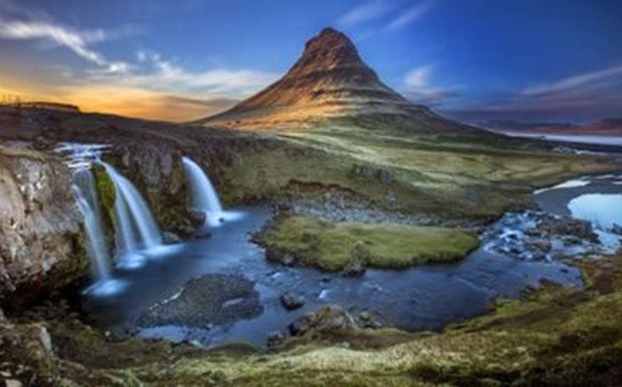 Snaefellsnes Peninsula and Kirkjufell scenery in West Iceland