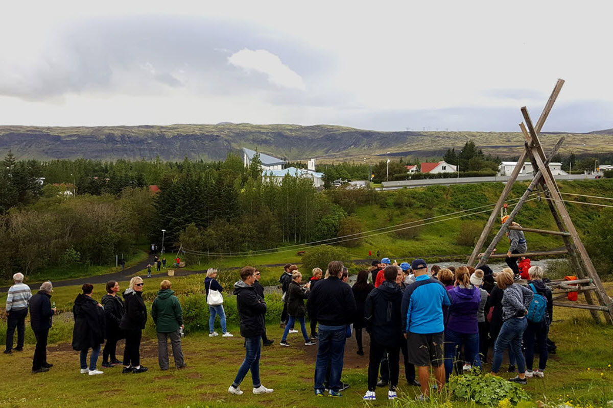 Zip-lining in Hveragerði