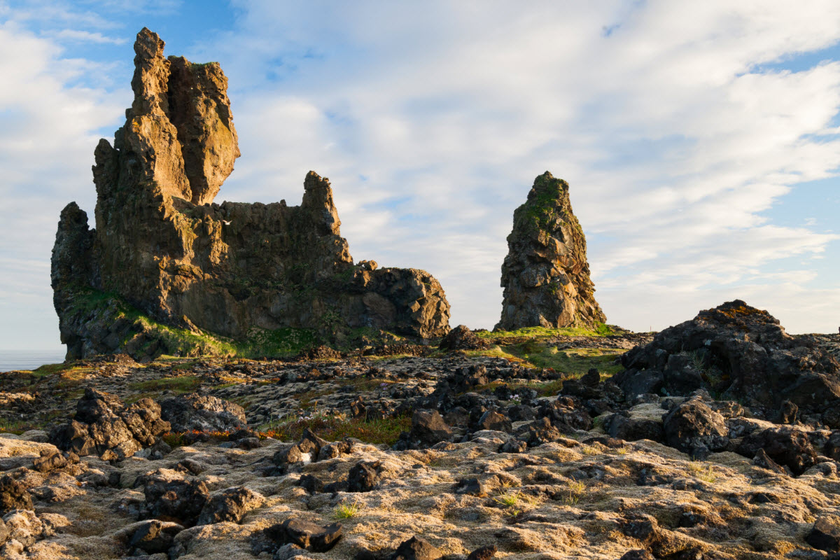 The lava formation Londrangar in Snæfellsnes Iceland