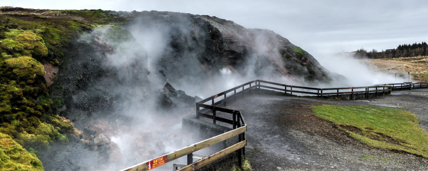 Deildartunguhver hot spring in West Iceland