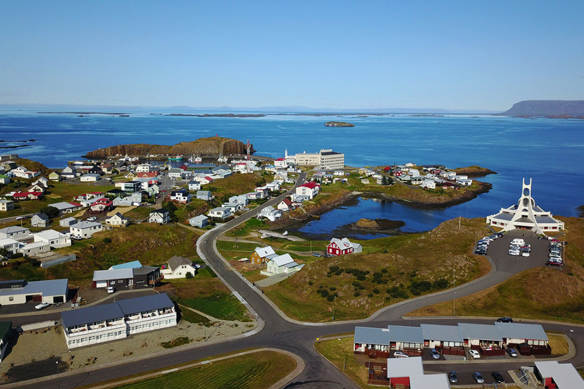 Stykkisholmur town in Snæfellsnes peninsula in West Iceland