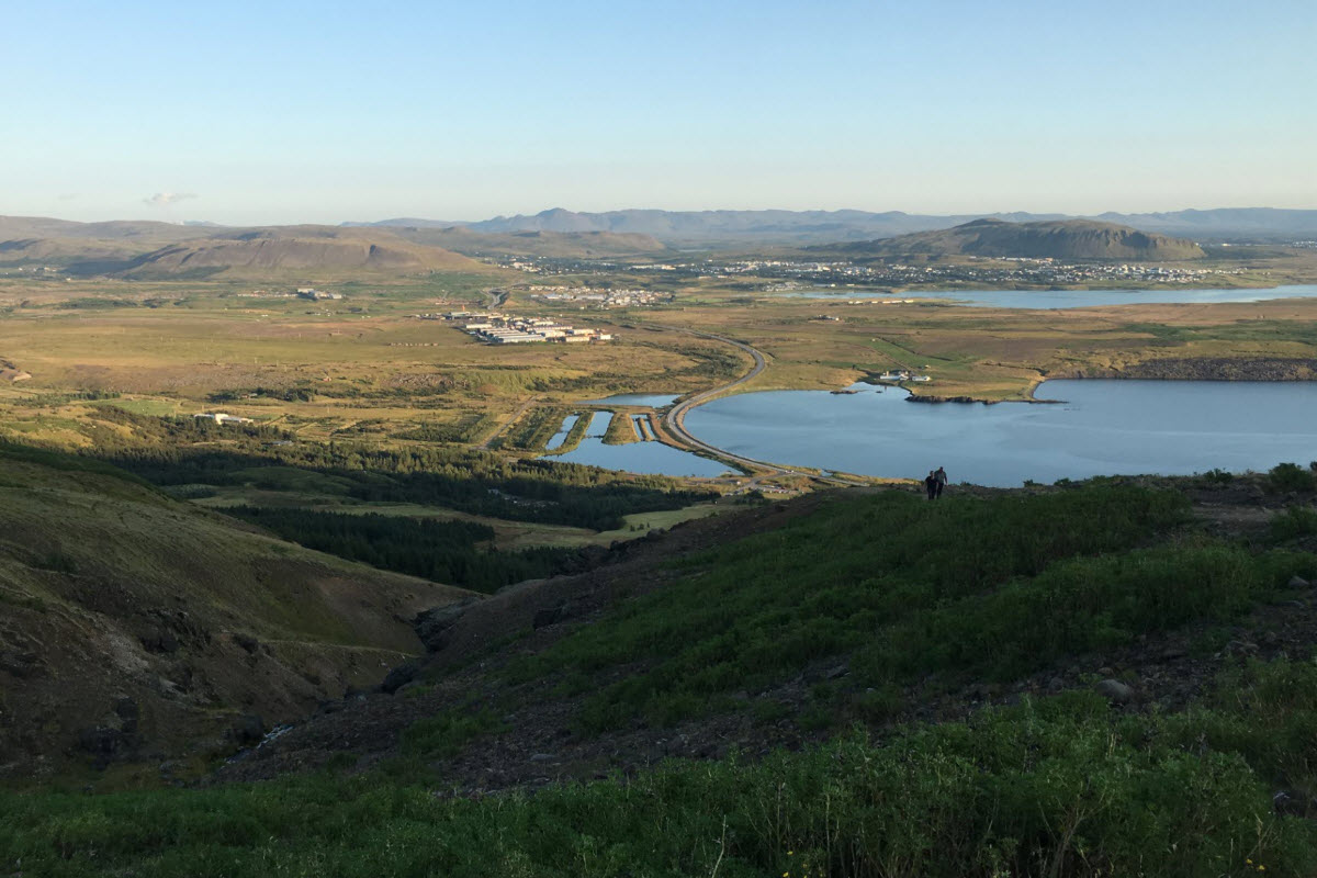 View over Reykjavík area from Mount Esja