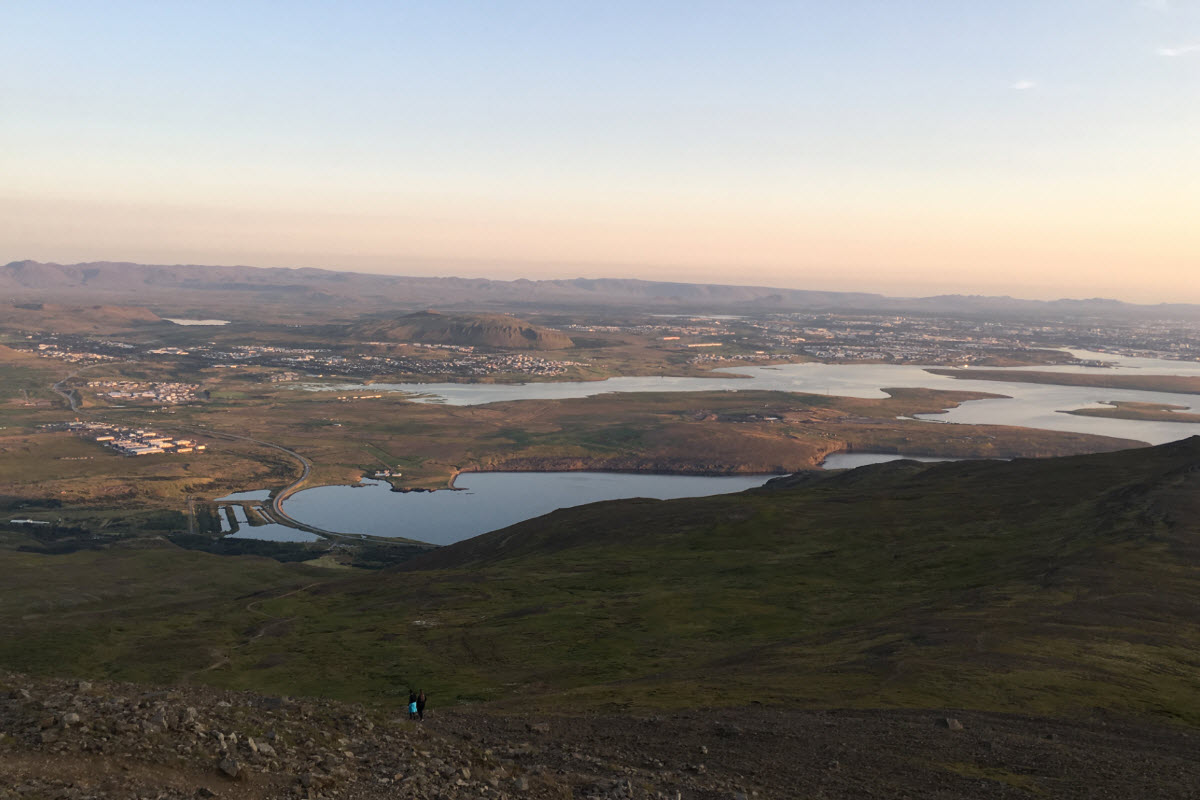 View over Reykjavík area from Mounta Esja