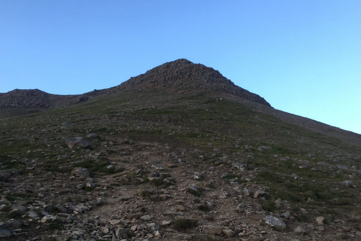 The summit at Mount Esja, Þverfellshorn (780 meters)