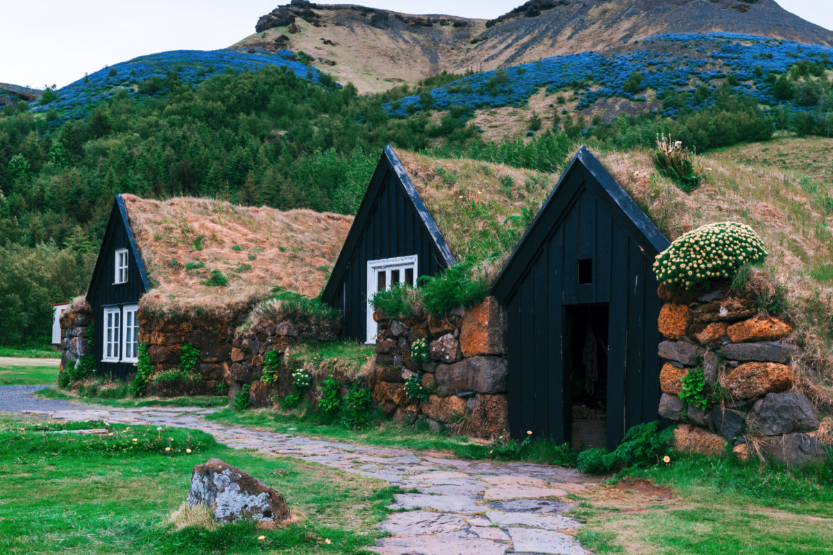 It is possible to check out the old Icelandic houses at the Skogar Museum