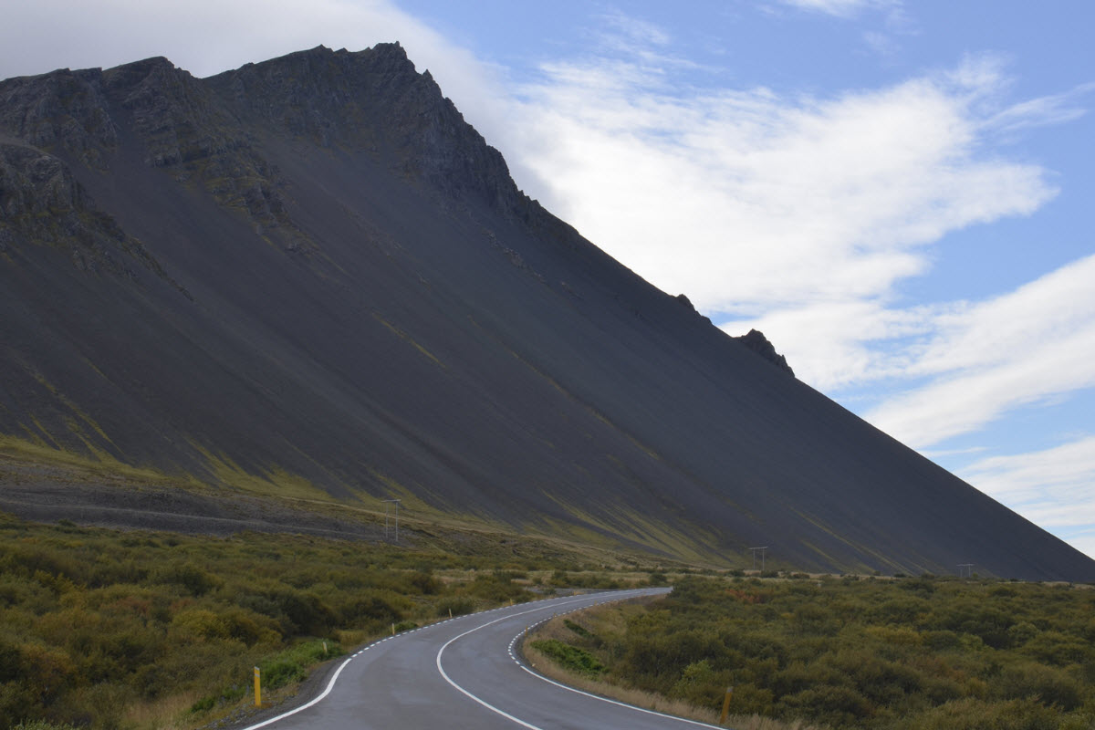 The road to Borgarnes Iceland