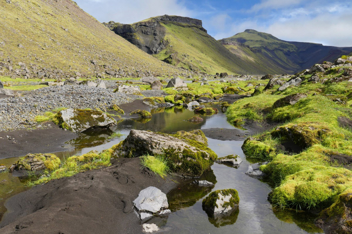 The surroundings is beautiful in Eldja Canyon