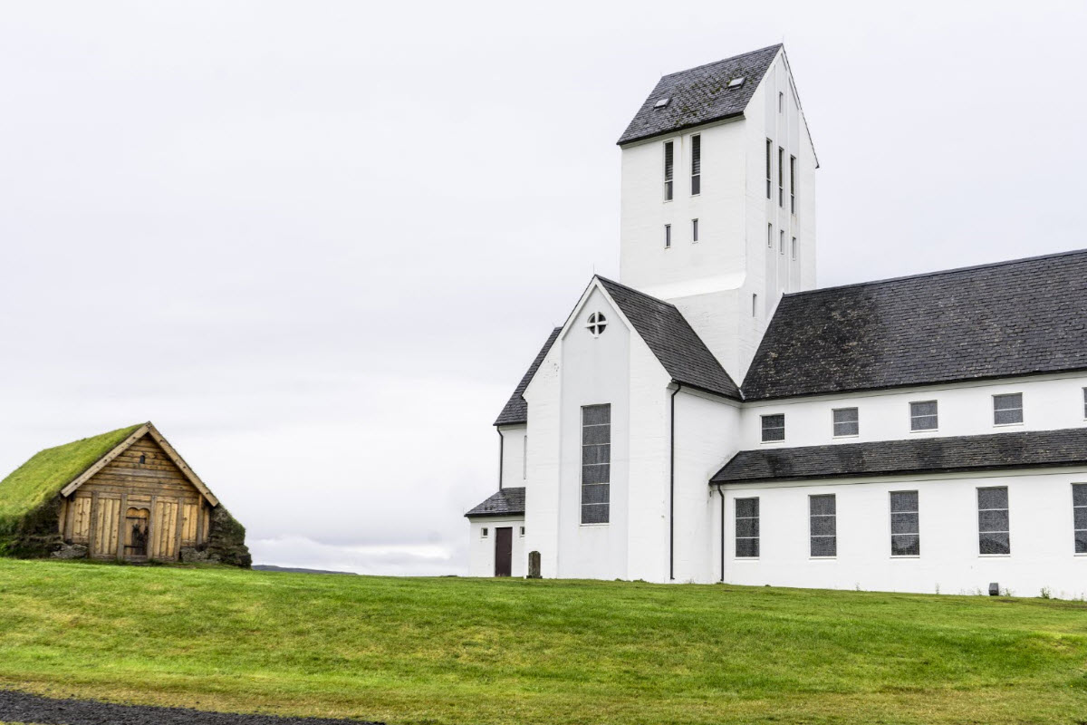 The church at Skalholt in Iceland