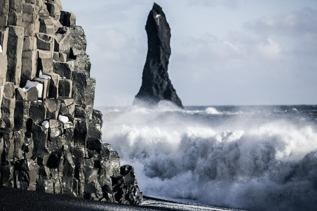 The waves at Reynisfjara can be very strong so be careful