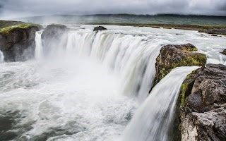 Goðafoss Waterfall & Whale Watching from Akureyri Port tour in Iceland