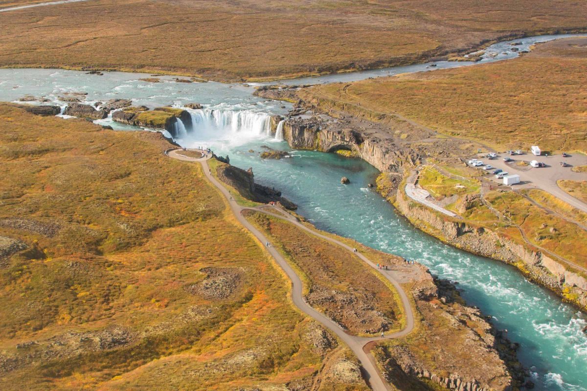 Cascada Goðafoss desde el puerto de Akureyri – Tour en español tour in Iceland