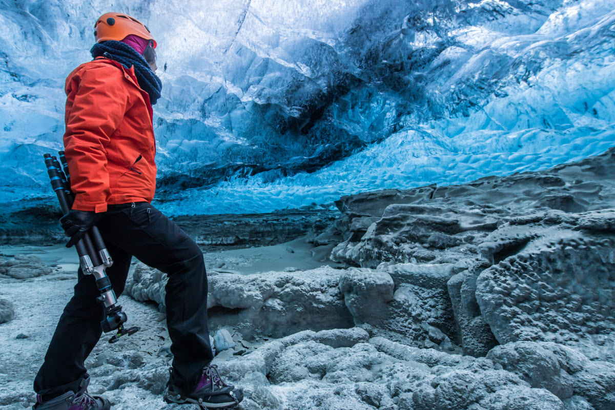 Ice cave in Vatnajokull National Park