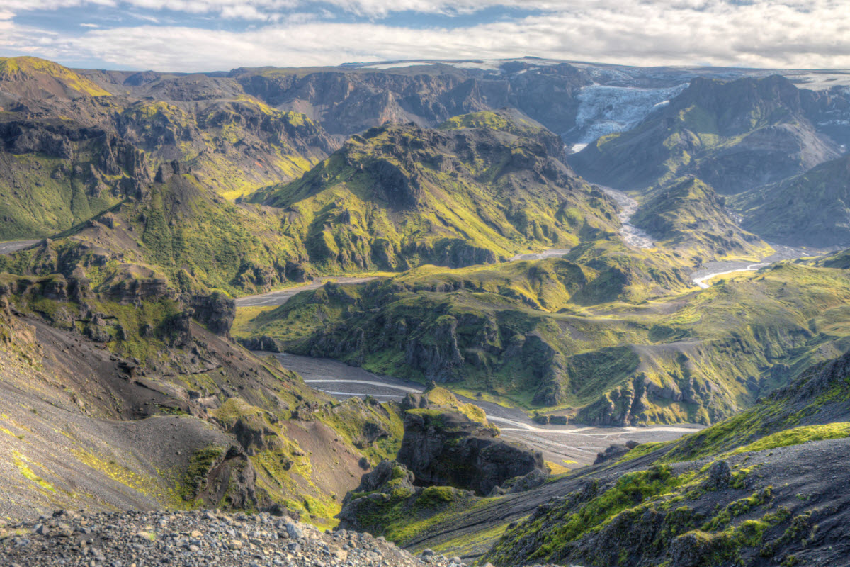 Thorsmork valley in Iceland