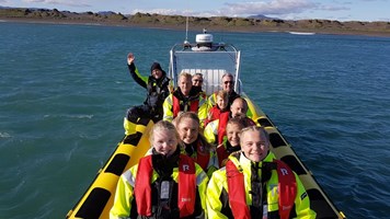 Solar Eclipse by RIB Speedboat from Reykjavík tour in Iceland