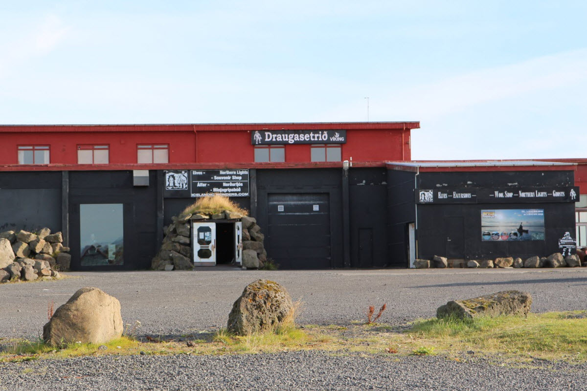 The Ghost Center is a museum in Stokkseyri about Icelandic Ghosts, Elves and the Northern Lights