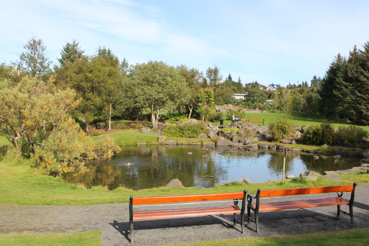 The Botanical Garden in Laugardalur Reykjavik 