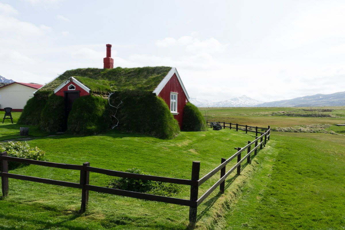 Lindarbakki turf house in Borgarfjörður Eystri