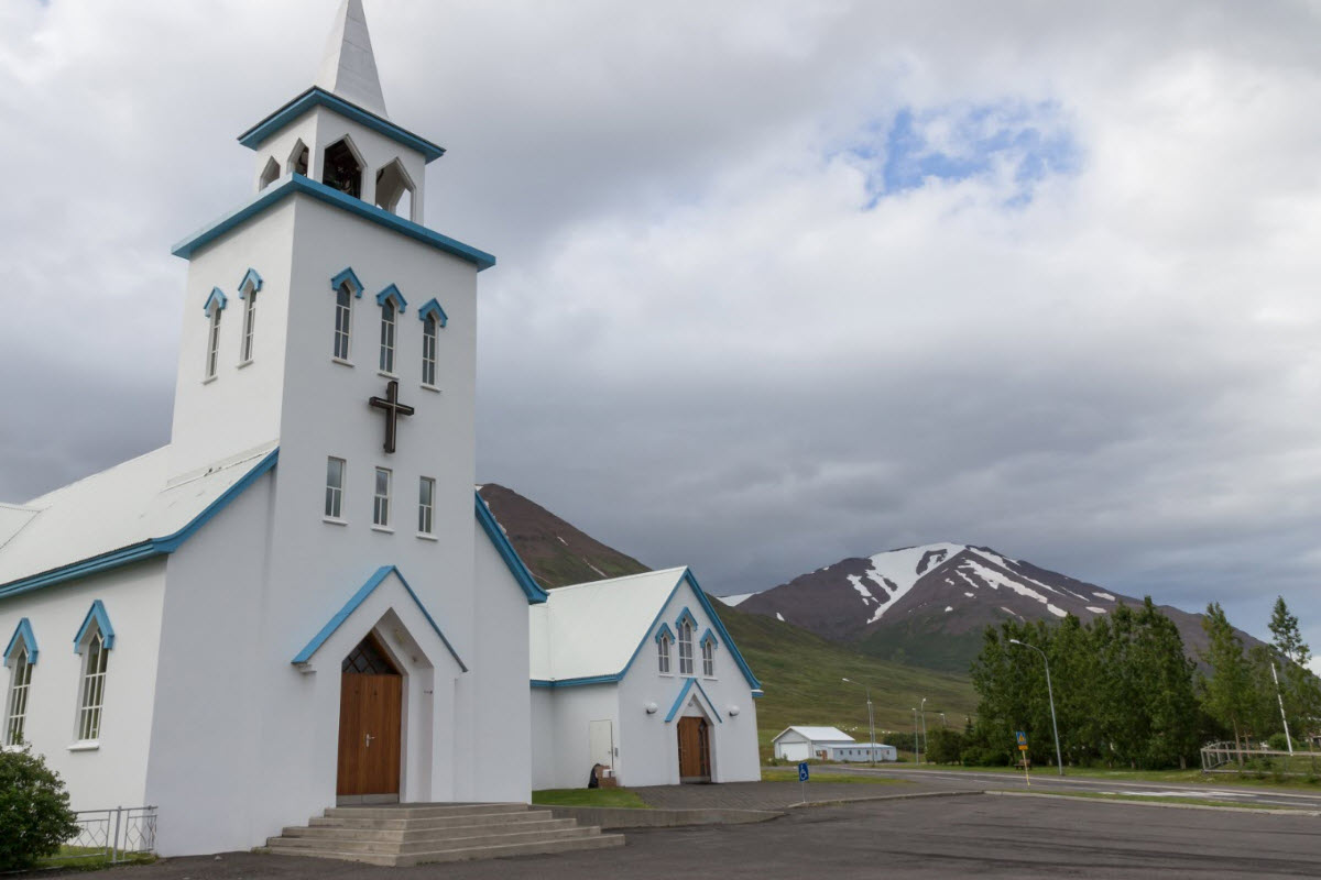 The church in Dalvík