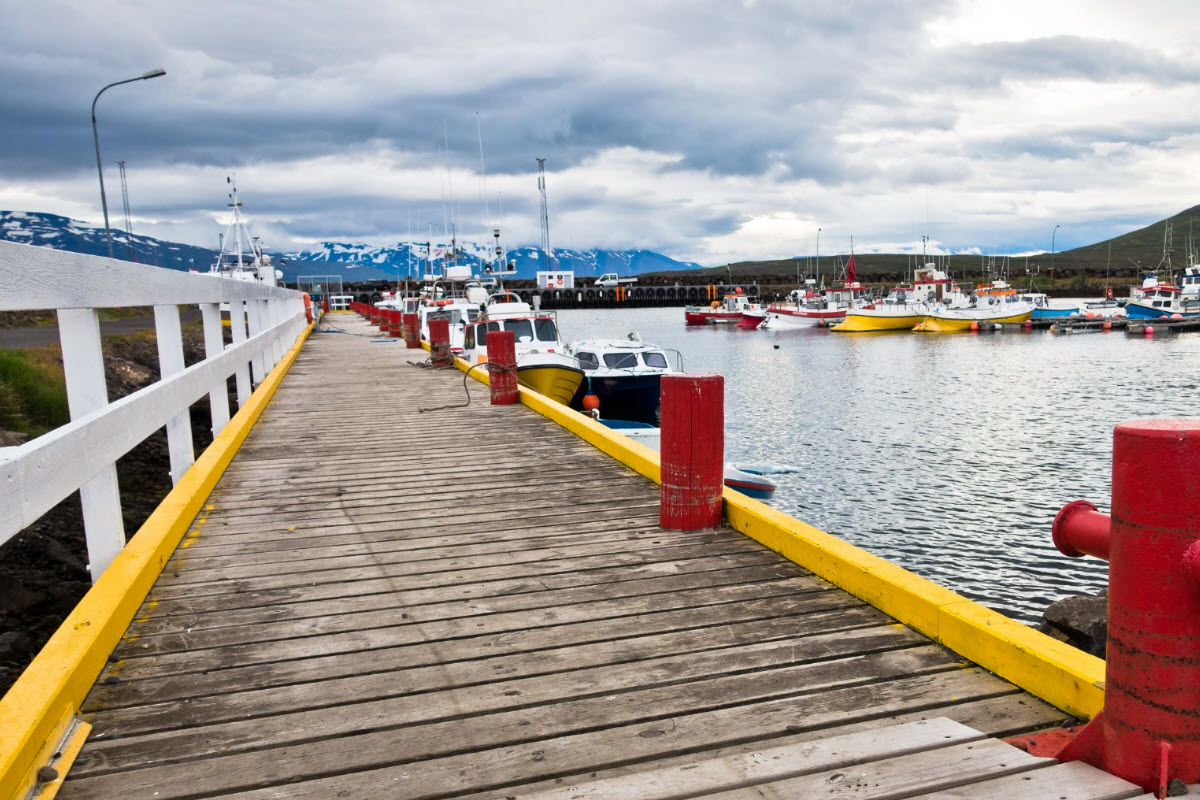 The harbor in Dalvik 