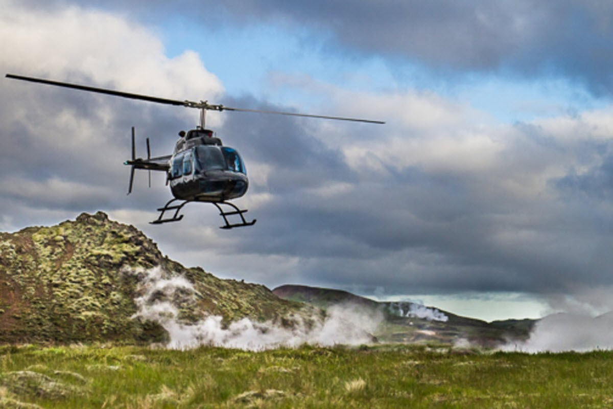helicopter trip iceland