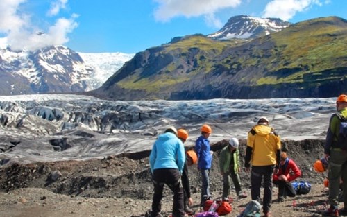 Guided glacier activity at Skaftafell