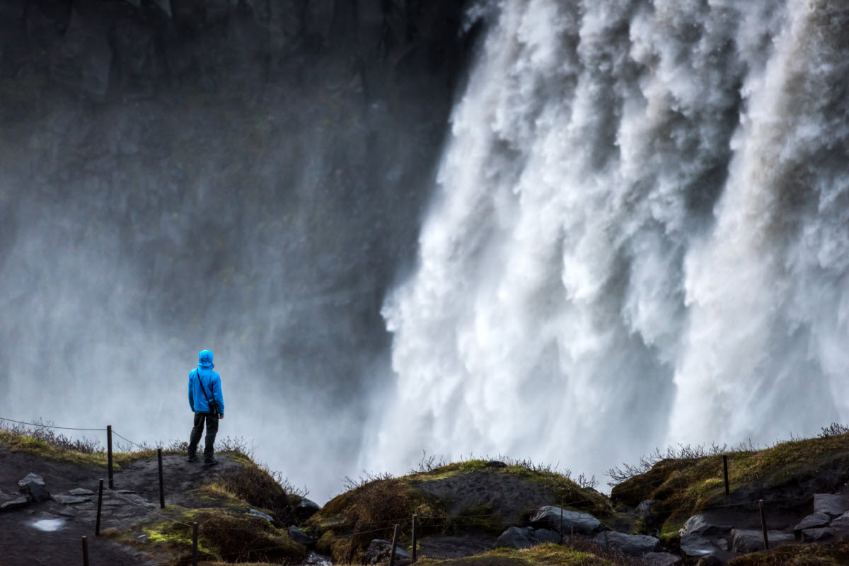 Dettifoss is located in Vatnajokull National Park