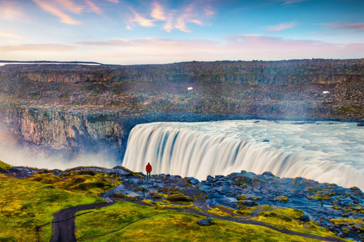 Dettifoss is beautiful during summer in Iceland