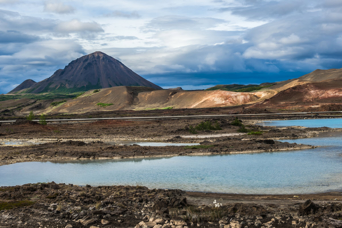 The lanscape around Mývatn lake is amazing