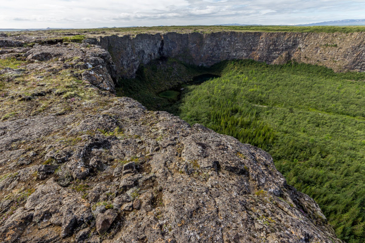 The cliffs in Asbyrgi are something else