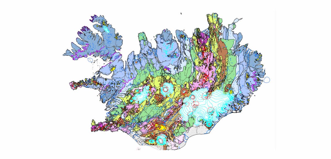 Iceland geology map
