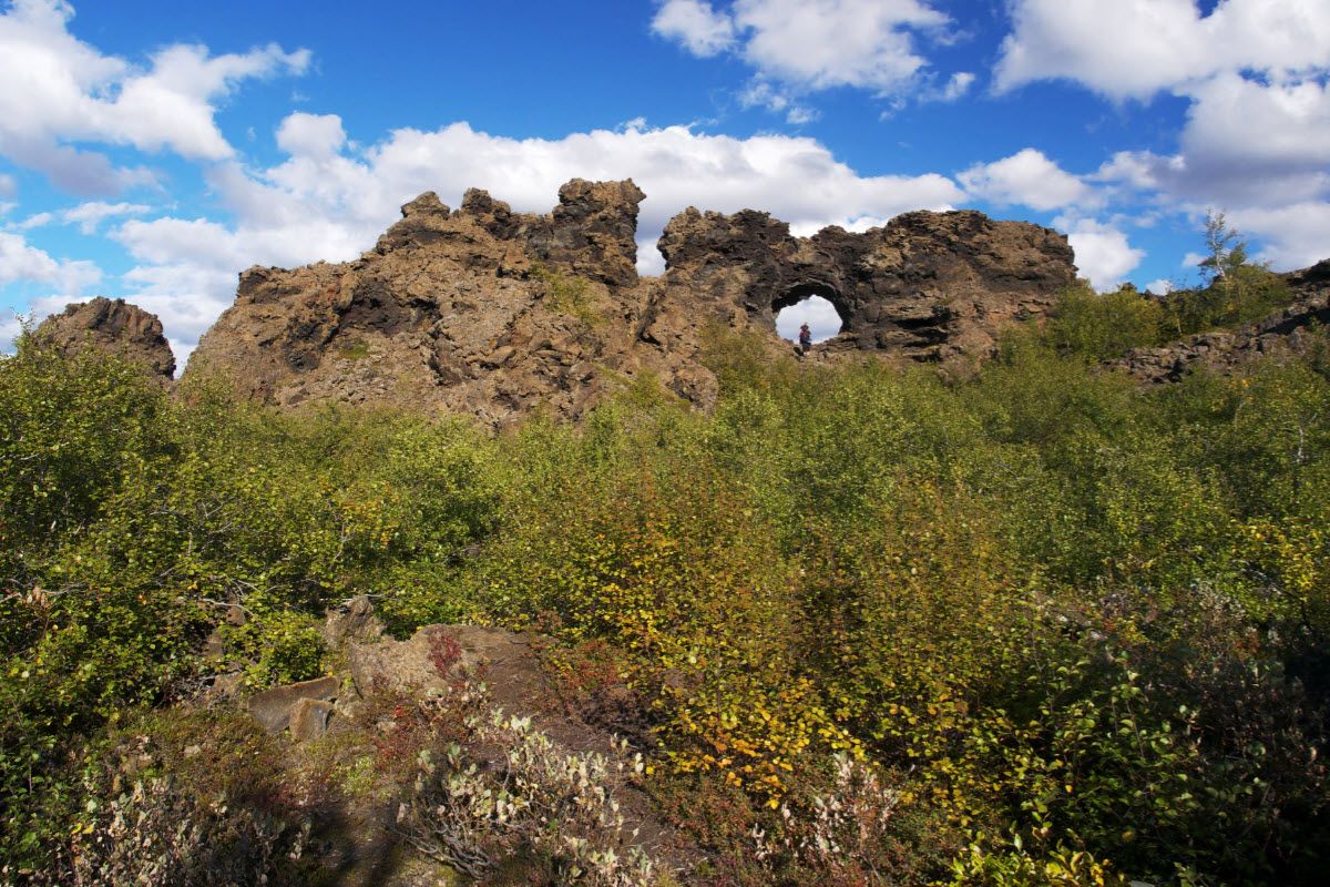 Dimmuborgir is a unique area in North Iceland