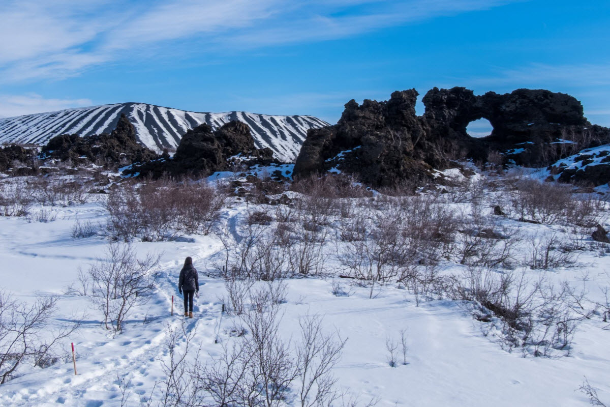 Dimmuborgir during winter