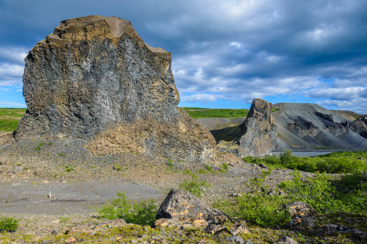 Beautiful landscape in Hljóðklettar