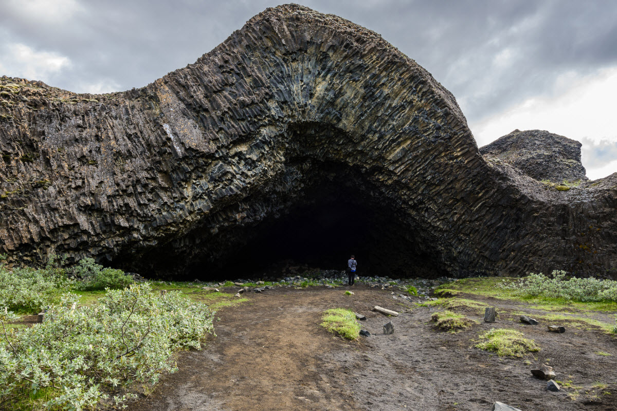 Hljóðklettar basalt columns