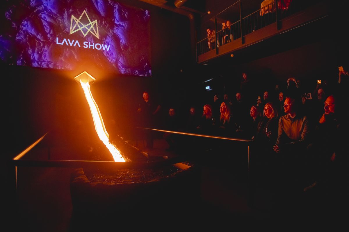 Live lava experience in Reykjavik