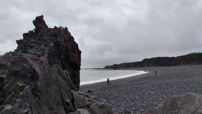 Black-pebble coast at Djúpalónssandur