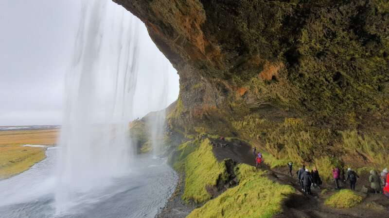 Seljalandsfoss waterfall on Iceland's South Coast