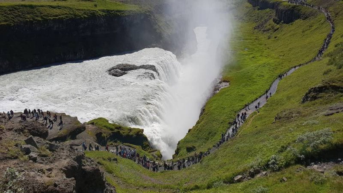 Gullfoss waterfall on Iceland's Golden Circle