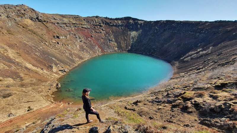 Kerid volcanic crater
